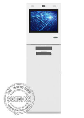 21.5 Inch AIO Touch Screen Self Service Kiosk With Document Scanner