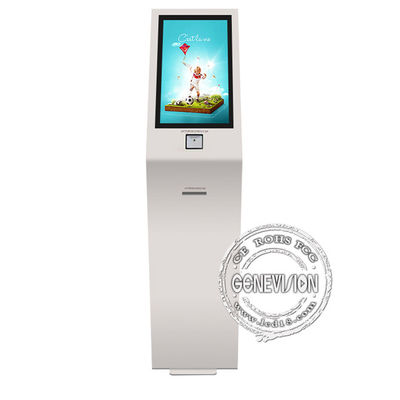 21.5 Inch IR Multipoint Touch Screen All In One Kiosk With Printer