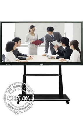 Movable 65&quot; WiFi Touch Screen Whiteboard For Video Conference