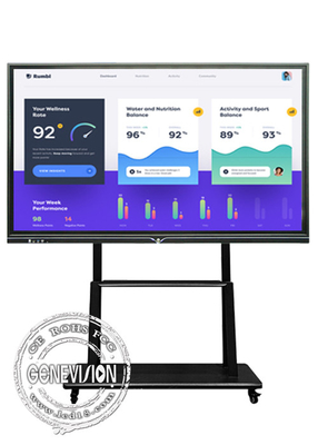 China 55&quot; 85&quot; Android OPS Interactive Multi Touch Screen Whiteboard For Zoom Meeting supplier