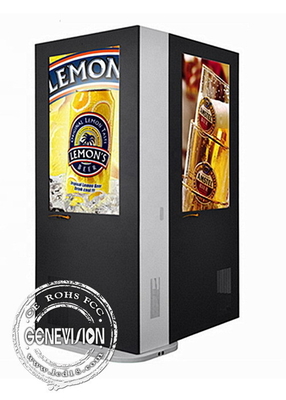 Double Sided Floor Standing WiFi LCD Kiosk Digital Signage ROHS Certified