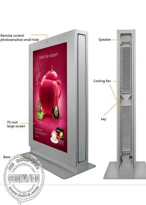 75&quot; 3000 Nits Touch Screen Digital Signage Kiosk For Shopping Mall Advertising