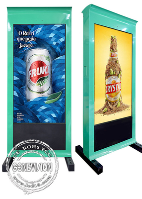 65in IP65 No Touch Outdoor LCD Advertising Kiosk With WiFi