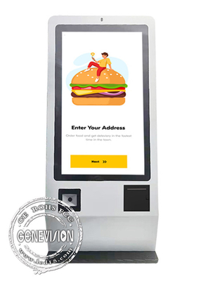 Desktop Restaurant Touch Screen Kiosk Self Service CE Certified