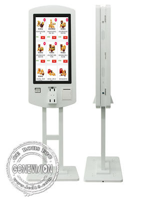 32 Inch Double Side Touch Screen Ordering Kiosk Self Service For Restaurant