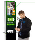 Indoor Moble Phone Charging Station Digital Signage Totem 21.5 inch lcd advertising player cell phone charging kiosk