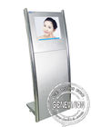 19inch Capacitive Touch Screen Kiosk Silver Slim Commercial Display Curved-shape Advertising Kiosk