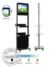 24 Inch floor stand lcd Kiosk Digital Signage metal case , hd signage display boards player
