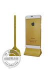 Golden 43 Inch Iphone Style Touch Screen Kiosk Totem Networkd Display Managing Software