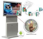 43inch Rotatable Kiosk Digital Signage, Android 7.1 Wifi Rotate Screen Lcd Advertising Stand, Multi-touch on option