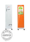 Portable Kindergarten Touchscreen Totem , Bright Color Educational Touch Kiosk with Wheels