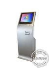 Slim Touch Screen Kiosk Free Standing , All In One With Panel Screen and Thermal Printer Self-service Machine