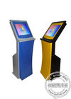 Slim Touch Screen Kiosk Free Standing , All In One With Panel Screen and Thermal Printer Self-service Machine