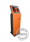Metal touch screen kiosk free standing 22 inch with digital menu