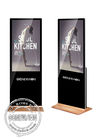 43 Inch Android Floor Stand Wifi Digital Signage Lcd Monitor Display With Logo Printing , Black