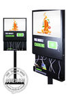 21.5 inch LCD Advertising Screen USB Android Wifi Digital Signage with Charging station and Remote Control Software
