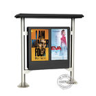 Street Floor Stand Dual Screen Digital Outdoor Signs 2000cd High Brightness