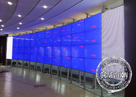 Narrow Bezel Digital Signage Floor Stand 49" 55" 65" Video Wall High Brightness