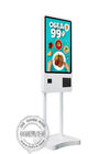 24 Inch Restaurant Self Service Kiosk With Ticket Printer Scanner NFC