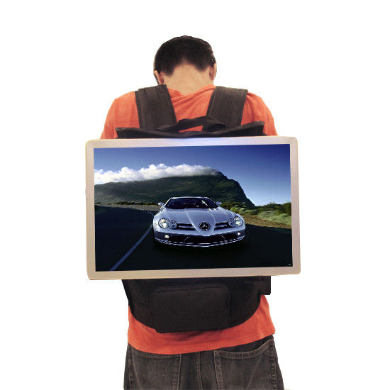 18.5 Inch Backpack Highlight Stand Alone Kiosk External Outdoor Digital