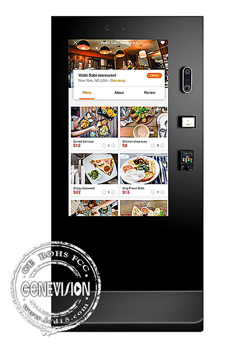 POS Terminal Google Doorbell Inbuilt 55 Inch Touch Screen Outdoor Payment Kiosk with QR Code Scanner