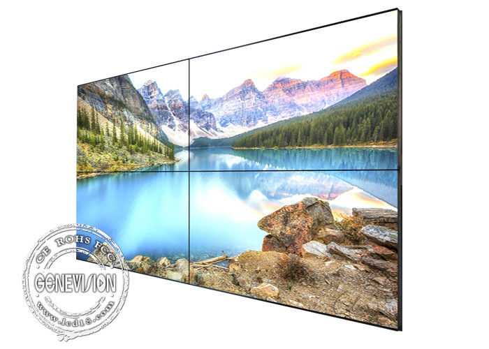 55&quot; Daisy Chain Samsung 3.5mm Bezel Digital Signage Video Wall, 500cd / m2 Big Screen Wall  input