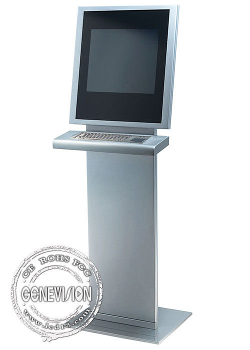 Free standing advertising Kiosk Digital Signag display touch screen checking information keyboard