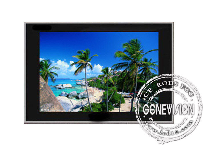 Slim Black 22 inch Video LCD Display Wall , 16:10 Aspect Ratio