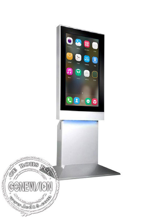 Lcd advertising Touch Screen Kiosk , HD Digital Information Display android