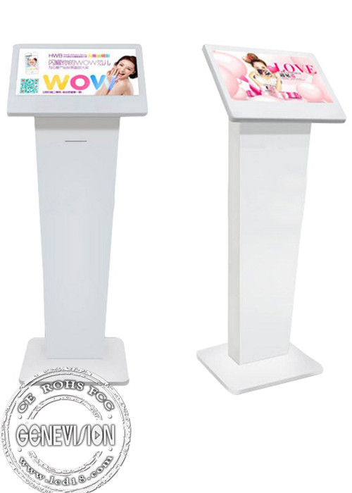 Multi Touch Screen Kiosk Media Player , Lcd Monitor Android Digital Signage Screen For Public place