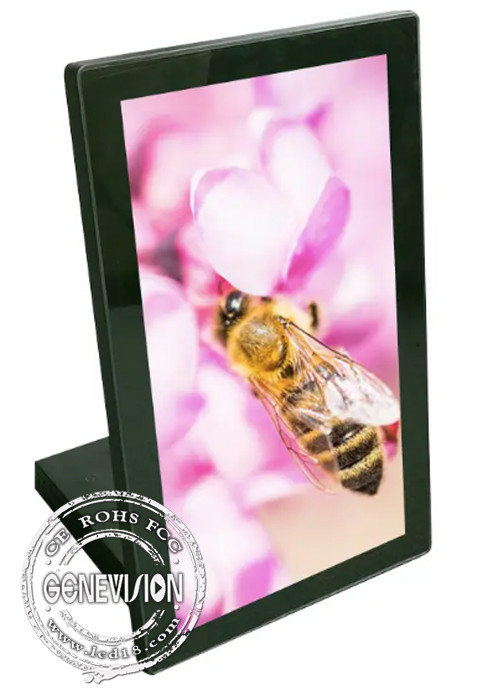 15.6 Inch Desktop L Shape Portable LCD Advertising Display Kiosk With Wifi And CMS