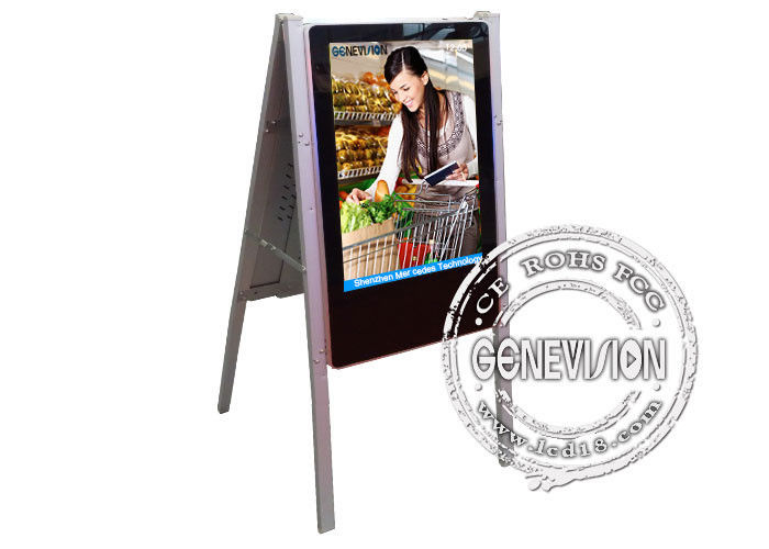 Slim color HD 24 inch Wall Mount LCD Display 16:9 Aspect Ratio digital totem