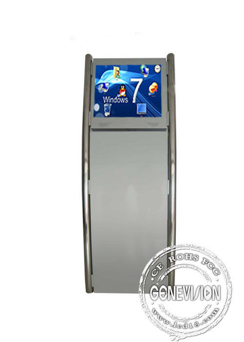 Interactive 22 Inch Digital Touchscreen Kiosk All In One Floor Standing