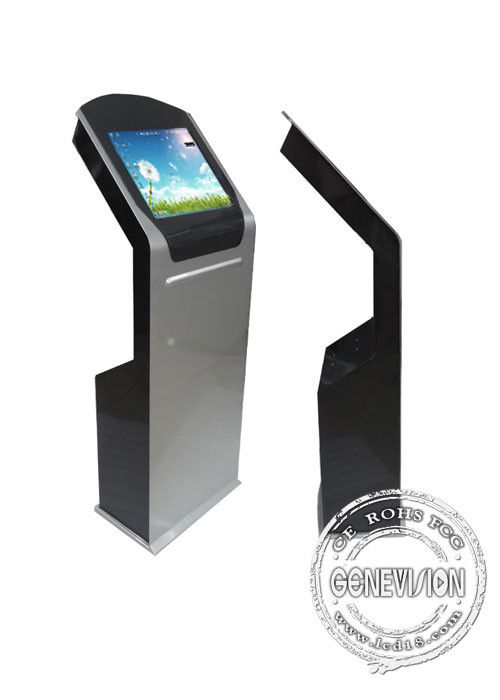Interactive kiosks touch screen 19 22 inch Android Windows OS display for info query with card sensor or thermal printer