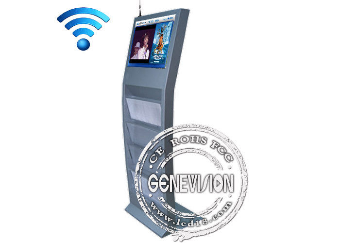 15inch Touch Screen Interactive Kiosk Newspaper Stand Kiosk support 3G, WIFI Internet Connection