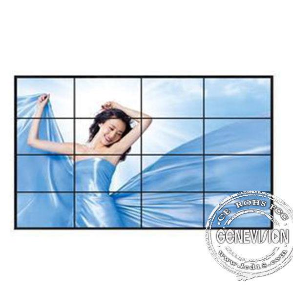 55 Inch Lcd Interactive Video Wall With Bezel 3.5MM Digital Signage Displays For Shopping Mall