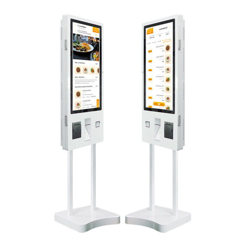 32 Inch Self Service Order Payment Touch Screen Kiosk Printer Qr Code ...