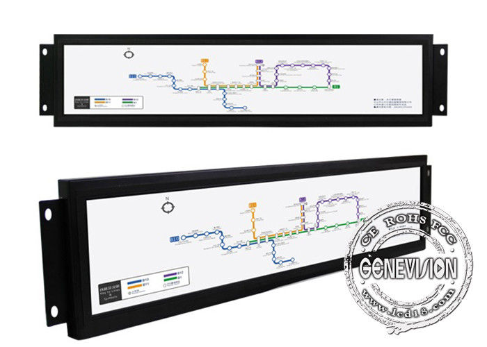 28 inch Wifi Bus Stretched LCD Display Open Frame Train Android High Brightness Bar Display