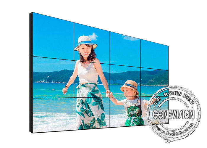 700 Nits LCD Video Wall Monitors 1.8mm Narrow Bezel 10 Point Touch