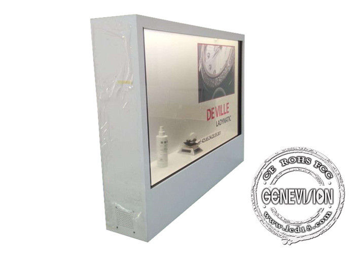 Factory price 21.5 Inch  Transparent Lcd digital Showcase Monitor  For Advertising Exhibition With Touch Screen PC