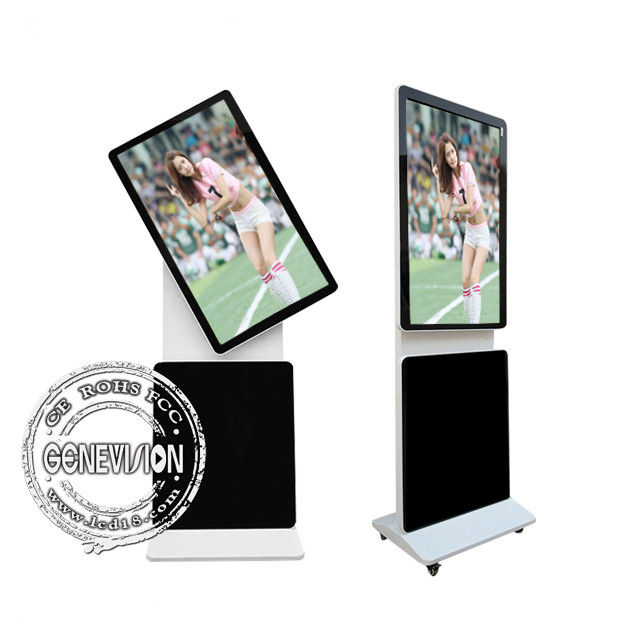 LCD Rotation Touch Screen Kiosk Digital Signage Totem , 65 Inch Touch Screen Advertising Player