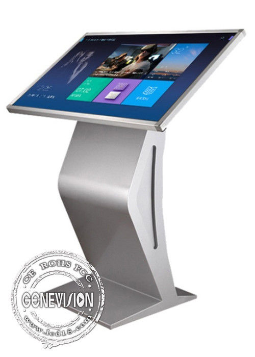 Bank Self Service Interactive Display Flat Capactive Touch Screen Information Kiosk 42''