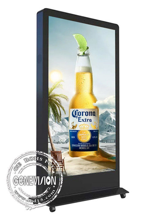 Android 6.0 Touch Screen Outside Digital Signage 65 Inch Face Recognition Camera LCD Advertising Kiosk