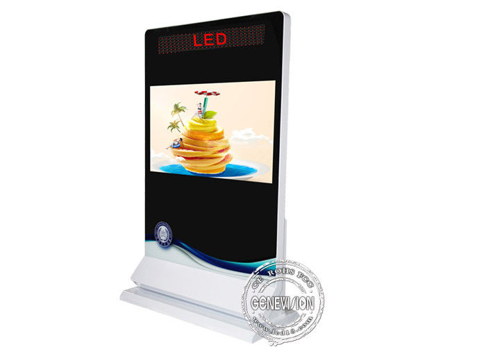 Aluminum Profiles 55" Touch Screen Kiosk With LED Screen Display 500cd/M2 Brightness
