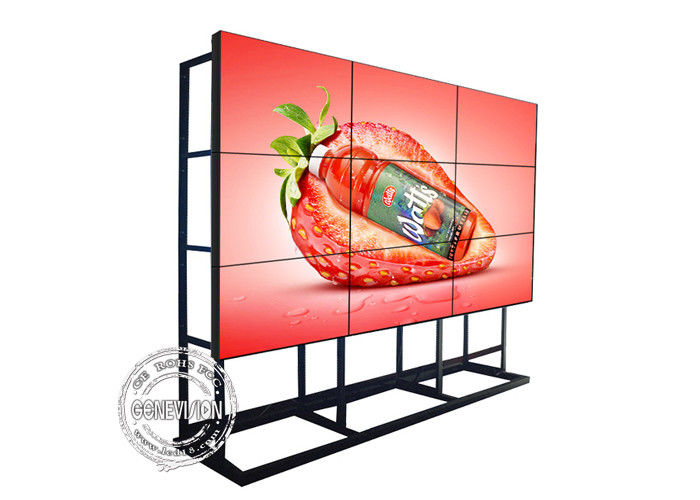 500cd/m2 4x4 55&quot; LCD Video Wall With Floor Stand