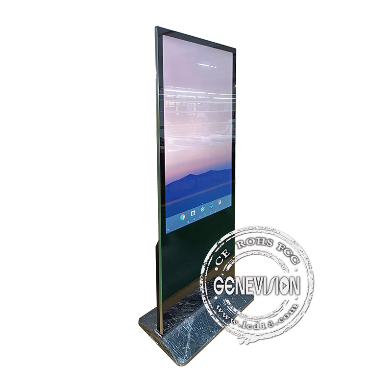 55Inch RK 3399 Android 10.0 Floor Stand Wifi 1,Adopt hardened metal shell,antistatic,preventing magnetic strong interfer