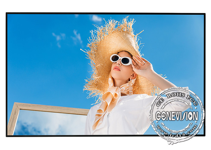55 Inch Shop Window Facing Display 4K Narrow Bezel With High Brightness 2500nits