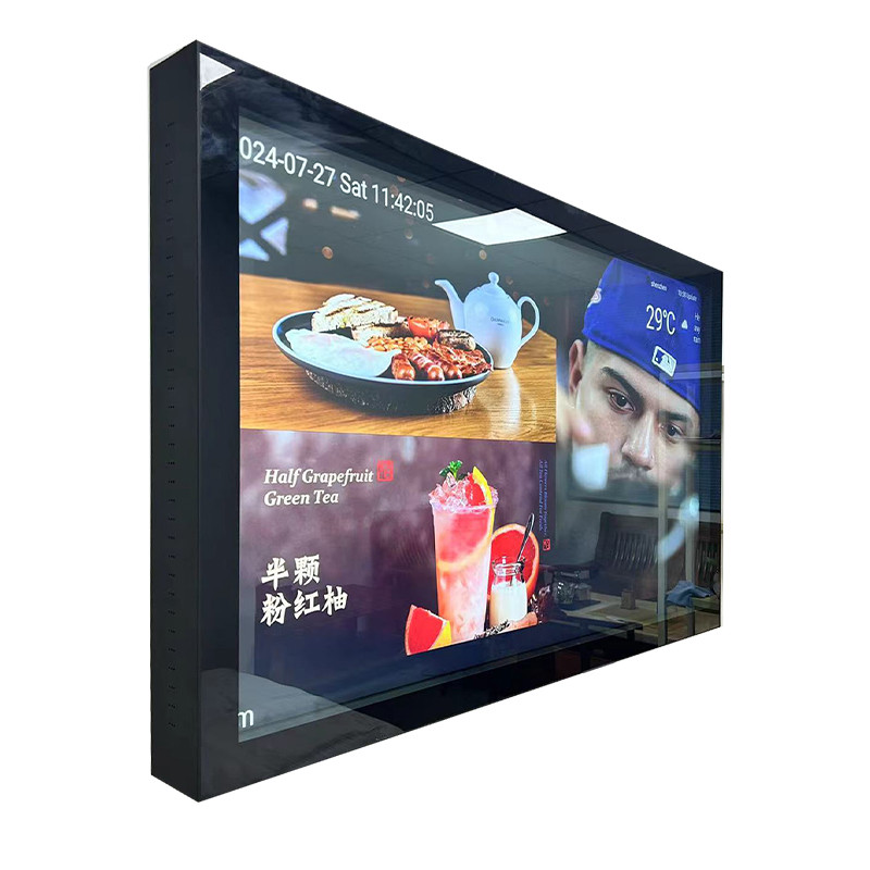 Cinema 55 Inch Super Thin Aluminum Heat Dissipation Outdoor LCD Advertising Display In 2000nits Brightness