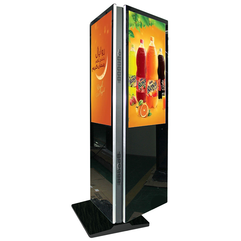 Double Sided 43" Android Dual Screen Wifi Touch Screen Kiosk with 350nits Brightness