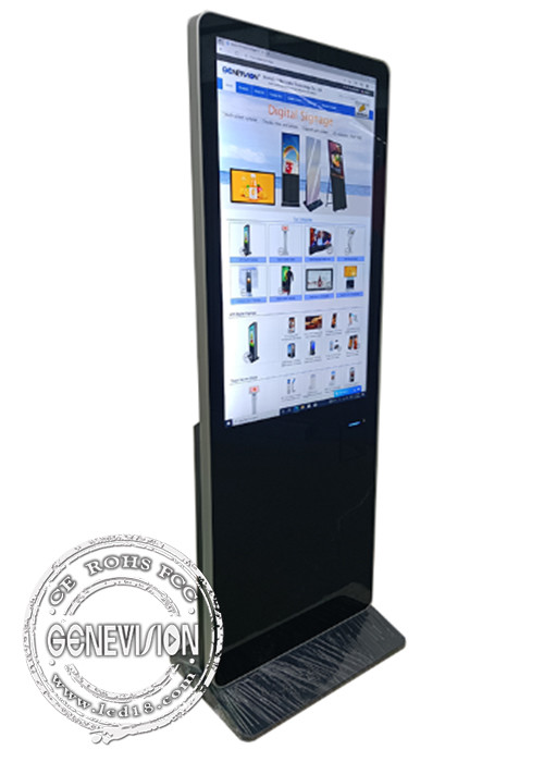 43 Inch Touch Screen Information Check Out Kiosk With 80mm Thermal Printer